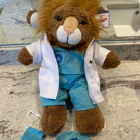 Atelier toutou - MD Doctor lion teddy bear 16inch - Picture 2 of 7
